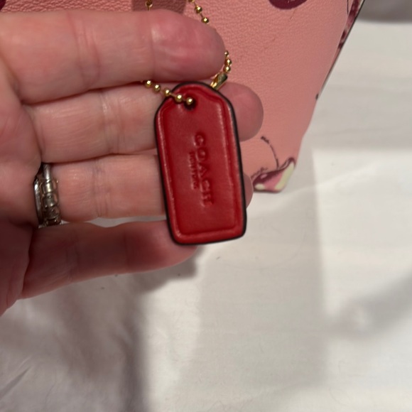 Coach Pink Cherry Pattern Satchel - Picture 4 of 4
